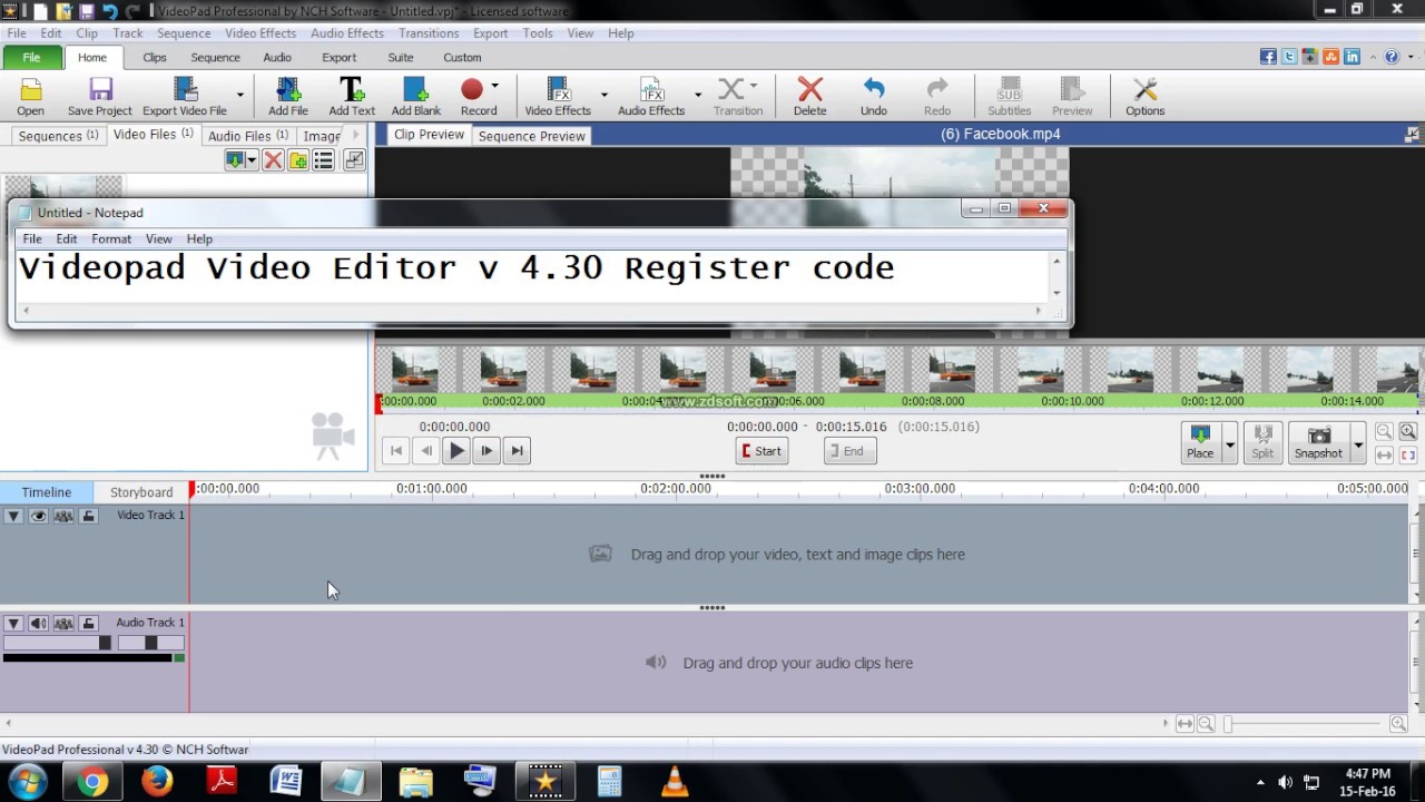 Videopad video editor serial number
